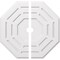 Ekena Millwork Westin Architectural Grade PVC Ceiling Medallion, 34"OD x 3"ID x 13 1/2"C x 1"P, Two-Piece CMP34WN2-03000 - alternate 1